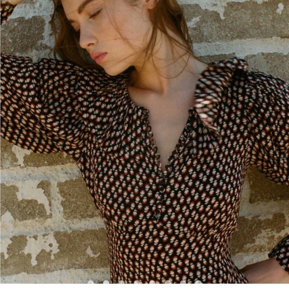 Doen | Audella dress (sable Hyde park floral - Picture 2 of 16